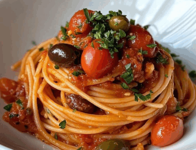 Pasta Puttanesca Pasta Puttanesca