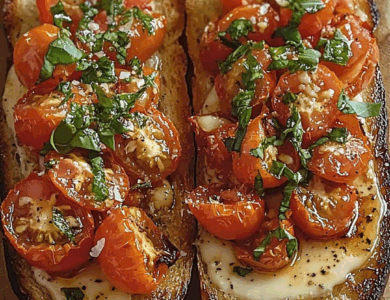 Bruschetta de Ajo Asado y Tomate: Un Clásico Italiano Lleno de Sabor Bruschetta de Ajo Asado y Tomate: Un Clásico Italiano Lleno de Sabor
