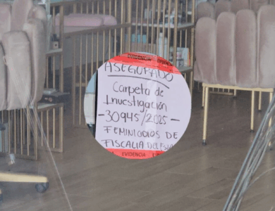 Filtran imágenes del cómo quedó el salón de belleza donde trabajaba Valeria Márquez