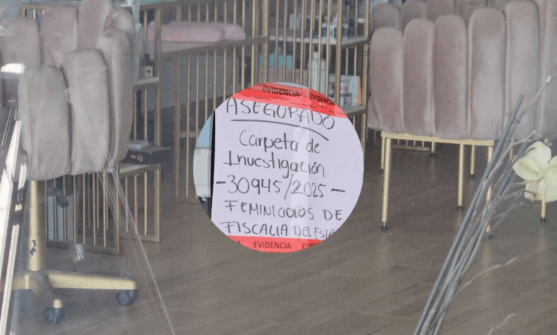 Filtran imágenes del cómo quedó el salón de belleza donde trabajaba Valeria Márquez