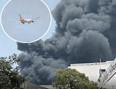 Tragedia aérea sacude a la India: un avión con destino a Londres sufre un accidente poco después de despegar