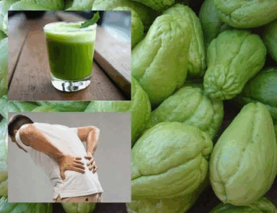 Agua de chayote y jugo de chayote