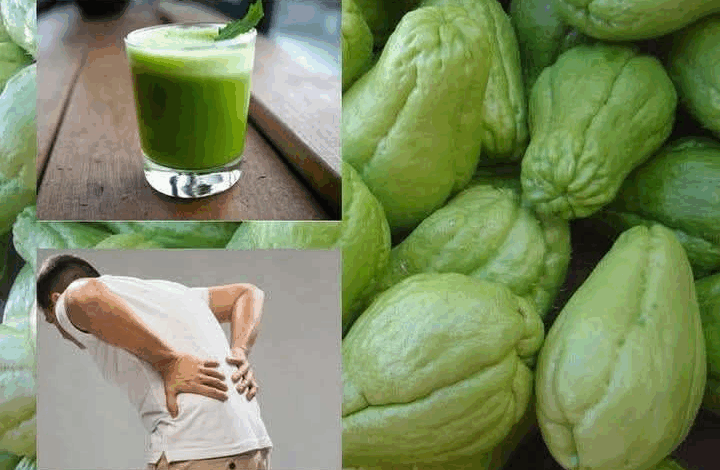 Agua de chayote y jugo de chayote
