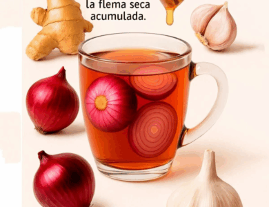Té expectorante de jengibre, cúrcuma, ajo, cebolla morada y miel Té expectorante de jengibre, cúrcuma, ajo, cebolla morada y miel