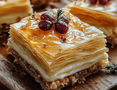 HOJALDRE CRUJIENTE CON QUESO BRIE, ARÁNDANOS Y NUECES: ¡UNA DELICIA GOURMET! HOJALDRE CRUJIENTE CON QUESO BRIE, ARÁNDANOS Y NUECES: ¡UNA DELICIA GOURMET!