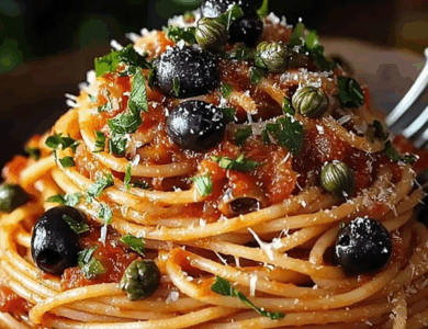 Pasta Puttanesca: Un Clásico Italiano con un Toque Picante y Delicioso Pasta Puttanesca: Un Clásico Italiano con un Toque Picante y Delicioso