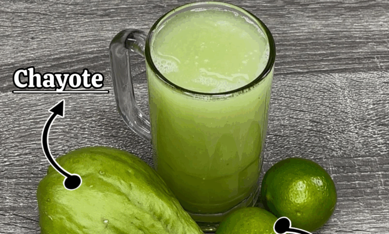 Licuado de Chayote y Limón — Un Refrescante Aliado para Tu Salud