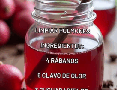 Jarabe de rábano con clavo de olor y miel de abeja