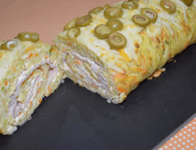 RECETA: ROLLO DE VERDURAS RELLENO — MUY FÁCIL Y DELICIOSO
