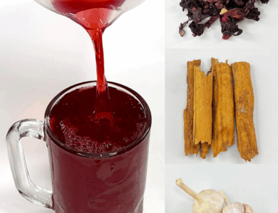 Infusión natural de ajo, flor de Jamaica y canela: apoya tu salud de forma económica