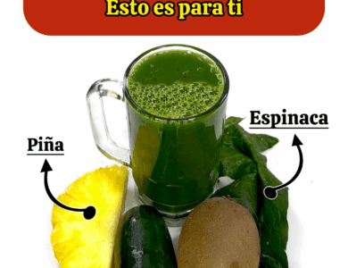 Licuado verde quema grasa: pierde peso de forma natural y acelera tu metabolismo