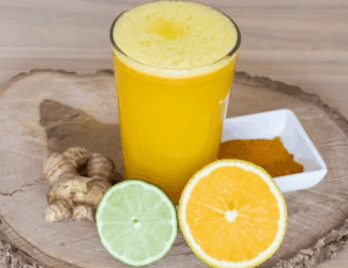 Jugo de Naranja y Jengibre para Limpiar Riñones, Pulmones e Hígado Jugo de Naranja y Jengibre para Limpiar Riñones, Pulmones e Hígado
