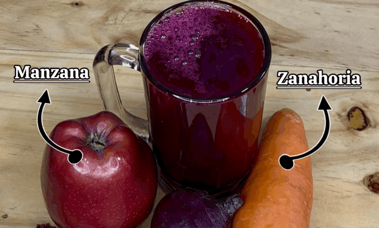 Jugo natural para eliminar la anemia, mejorar la vista y limpiar el hígado
