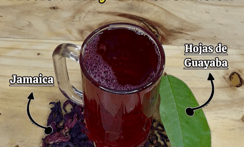 Infusión de Jamaica, Clavo, Laurel y Hojas de Guayaba