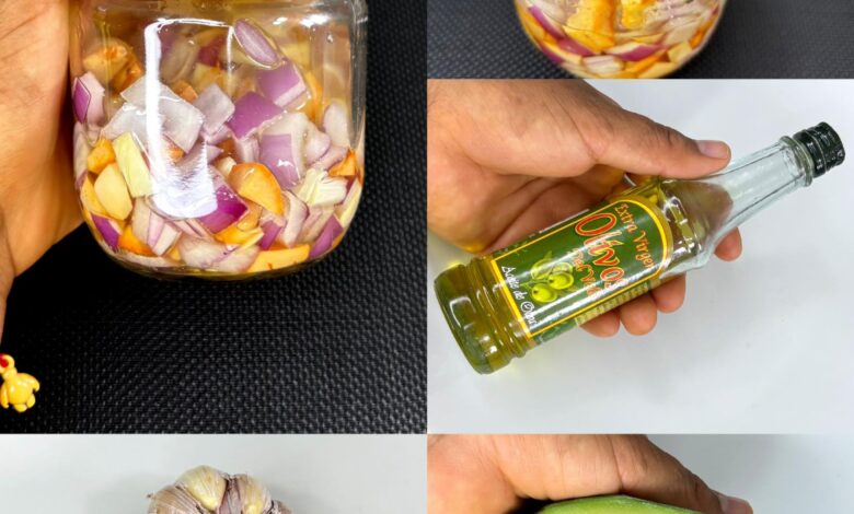 Aceite Casero de Cebolla, Ajo y Semilla de Aguacate: El Secreto para un Cabello Fuerte y con Más Volumen