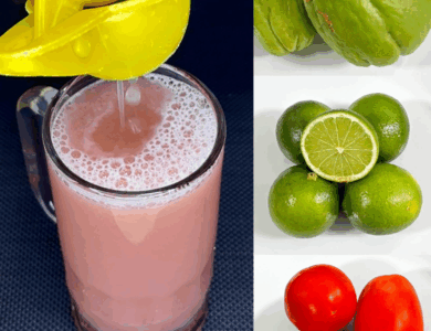 Jugo Verde de Chayote, Limón y Tomate: Frescura y Energía Natural en un Vaso
