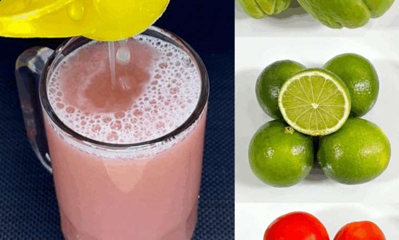 Jugo Verde de Chayote, Limón y Tomate: Frescura y Energía Natural en un Vaso