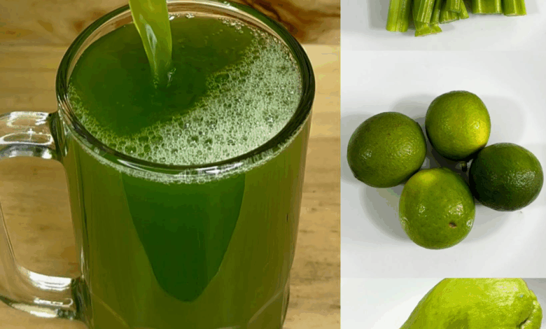 Jugo Natural de Chayote, Apio y Limón: Frescura y Vitalidad en Cada Vaso