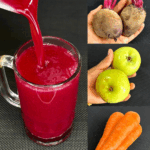 Batido Natural de Remolacha, Manzana Verde y Zanahoria: Energía, Color y Bienestar en un Vaso