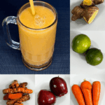 Bebida Natural de Manzana, Zanahoria y Cúrcuma: Vitalidad y Bienestar a los 50