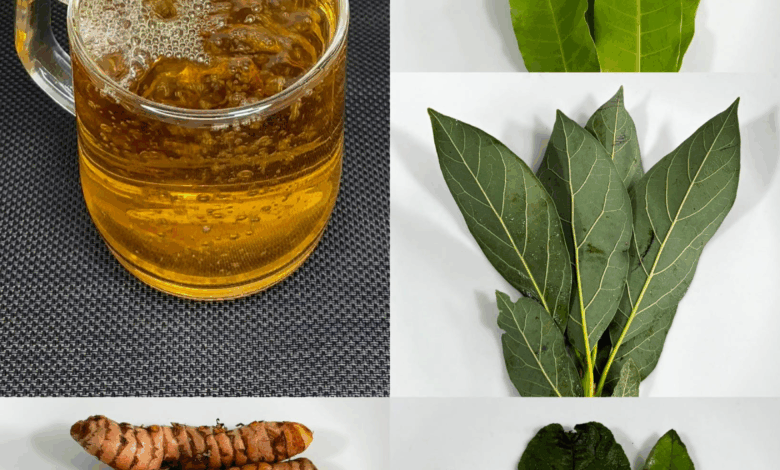 Infusión de Hojas de Mango, Naranja y Guanábana con Cúrcuma: Un Ritual Natural de Bienestar