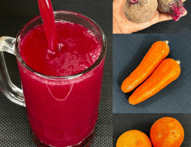 Bebida Natural de Zanahoria, Naranja y Remolacha: Energía y Bienestar en un Vaso
