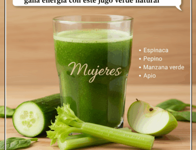 Jugo verde para bajar de peso, limpiar el hígado y mejorar tu energía