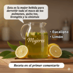 La bebida natural que derrite el moco, alivia la tos seca, la bronquitis y la sinusitis La bebida natural que derrite el moco, alivia la tos seca, la bronquitis y la sinusitis