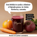 Dile adiós a la anemia, la visión borrosa y el hígado graso con esta bebida natural
