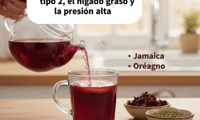 Bebida natural para controlar la diabetes tipo 2, el hígado graso y la presión alta