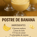 Postre cremoso de banana: fácil, delicioso y sin horno Postre cremoso de banana: fácil, delicioso y sin horno