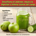 Jugo de Pepino, Manzana Verde y Chayote: El Depurativo Natural que Desinflama y Limpia el Cuerpo