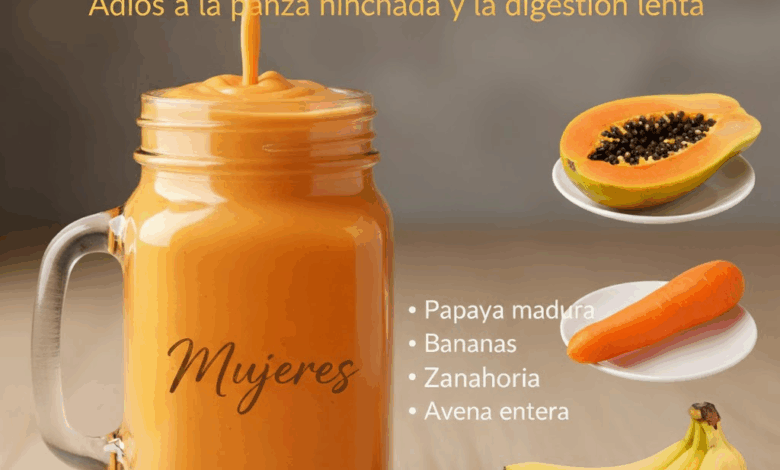 Batido Natural para Eliminar el Estreñimiento y Limpiar el Colon