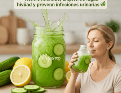 Bebida Natural de Pepino y Limón para Limpiar el Hígado y Eliminar la Hinchazón