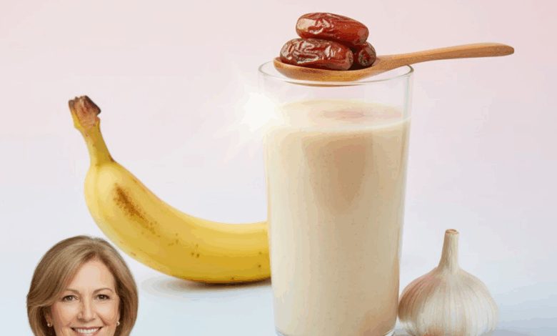 Batido de Plátano, Dátiles y Ajo: El Elixir Mexicano para Recuperar tu Energía Natural