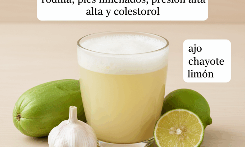 Una bebida natural para aliviar el dolor de rodillas, la presión alta y mejorar la circulación