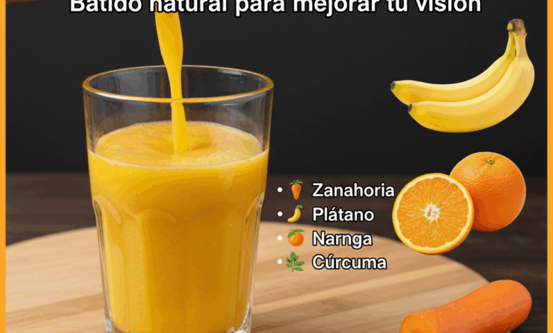Batido natural para mejorar la visión y decir adiós a las migrañas y cataratas