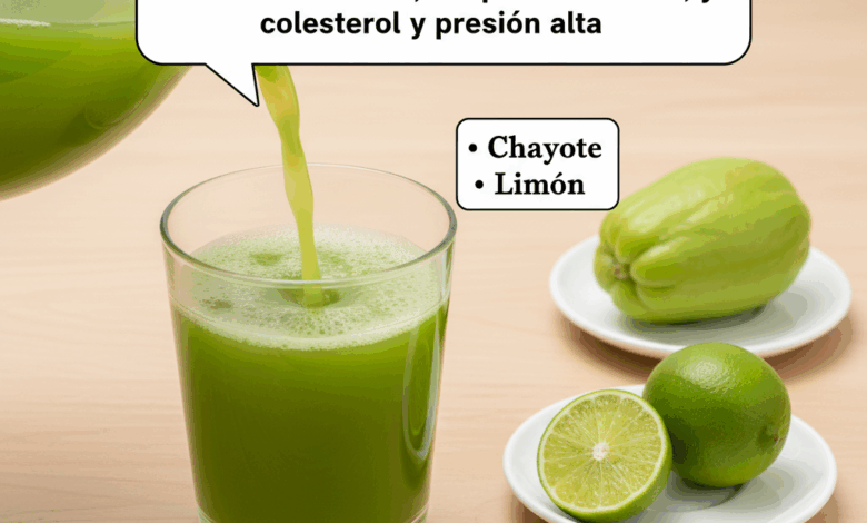 Chayote con limón: la bebida natural que alivia dolores y mejora la circulación