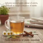 Infusión natural para desinflamar el vientre, mejorar el sueño y aliviar el estrés