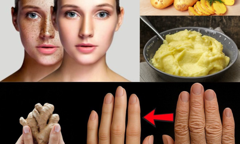 Mascarilla de Papa y Jengibre: El Remedio Natural para Aclarar Manchas, Suavizar Arrugas y Rejuvenecer tu Piel