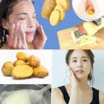 Limpiador facial casero de papa, leche y aloe vera para iluminar la piel y reducir manchas