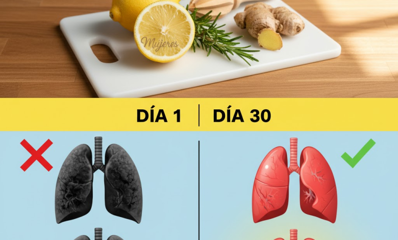 Limpieza Natural de los Pulmones con Limón, Jengibre y Romero: Respira Mejor en Solo 3 Días