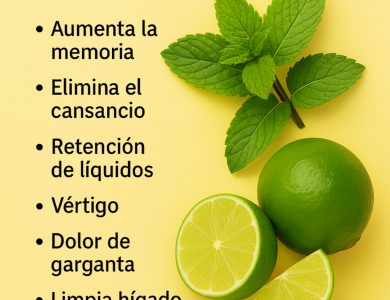 Jugo de Hierbabuena con Limón: El Secreto Refrescante que Revitaliza tu Cuerpo y Tu Mente