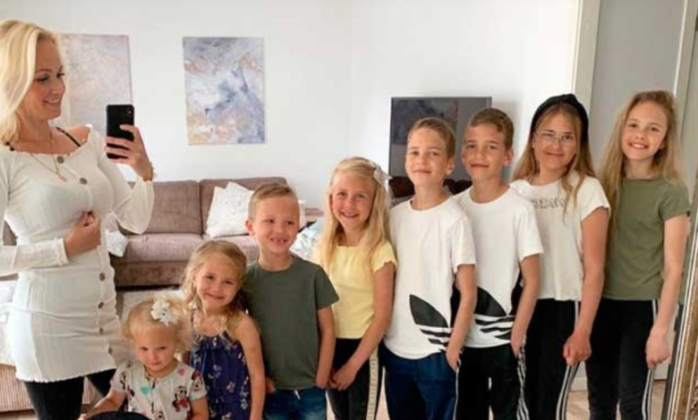 La mujer “eternamente embarazada” tuvo 9 hijos antes de cumplir 35 años: ¡Sus fotos familiares!